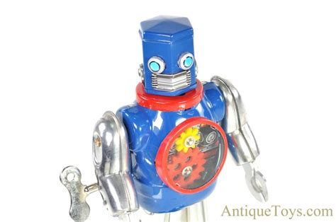 metal house hex head robot|Metal House Robots Tin Lithographed Windup “Walking Hex .